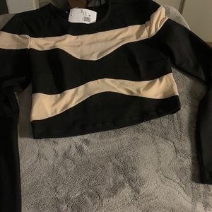 Wavy Striped crop top